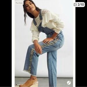 Anthropologie Pilcro The Lex Denim Overalls